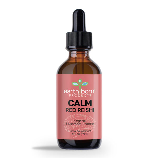 red reishi mushroom calm tincture 2 oz earthborn products